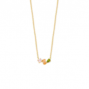Collier en argent plaqué or jaune - similaire