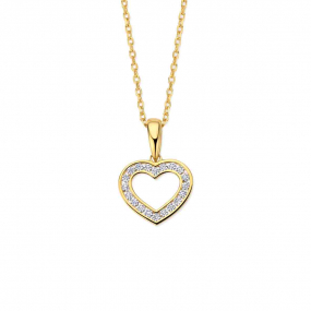 Collier en argent plaqué or jaune - similaire