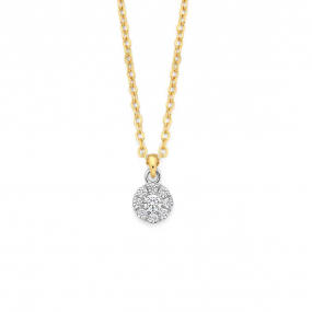 Collier en argent plaqué or jaune - similaire