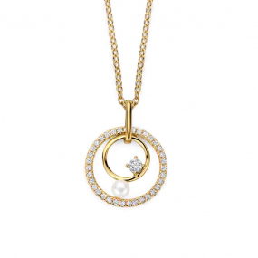 Collier en argent plaqué or jaune + similaire