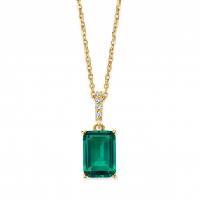 Collier en argent plaqué or - Oxydes - similaire