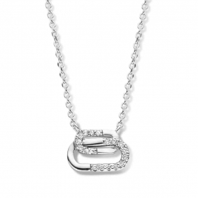 Collier en Argent serti d'oxydes de similaire