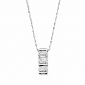 Collier en Argent Serti d'oxydes - similaire