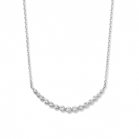 Collier en argent serti de zirconium Naiomy Silver
