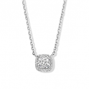 Collier en argent serti de zirconium Naiomy Silver