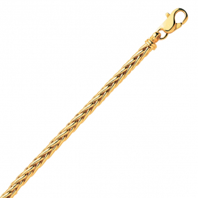 Collier en or maille palmier 2 mm en complment