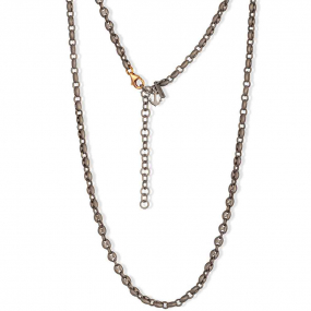 Collier Grain de Caf Mano J en Titane et Or
