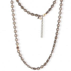 Collier Grain de Caf� Mano J en Titane et Or