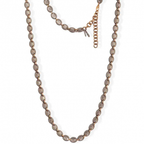 Collier Grain de Caf� Mano J en Titane et Or