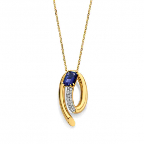 Collier Lolite et diamants