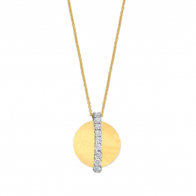 Collier or et diamants