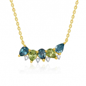 Collier Peridot - Topaze