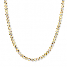 Collier Rivi�re de Diamants Serti Clos