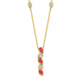 Collier Rubis et diamant