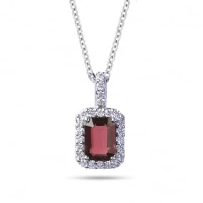 Collier Rubis et diamant
