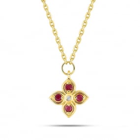 Collier Rubis et diamant
