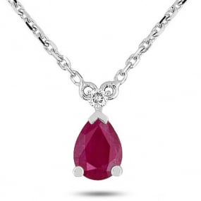 Collier Rubis et diamants
