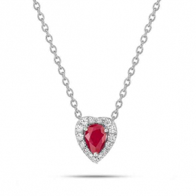 Collier Rubis et diamants