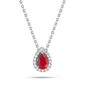 Collier Rubis et diamants