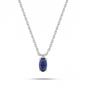 Collier Saphir et diamant