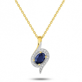 Collier Saphir et diamants