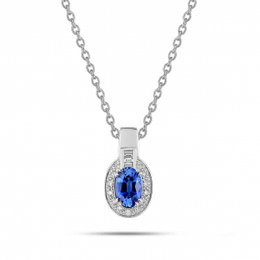 Collier Saphir et diamants