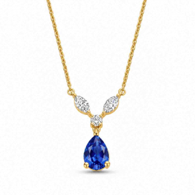 Collier Saphir et Diamants