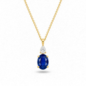 Collier Saphir et Diamants