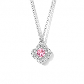 Collier Saphir Rose et diamants One More
