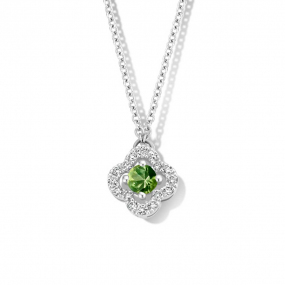 Collier Saphir Vert et diamants One More