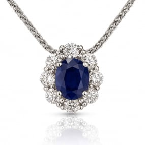Collier Saphirs et diamants