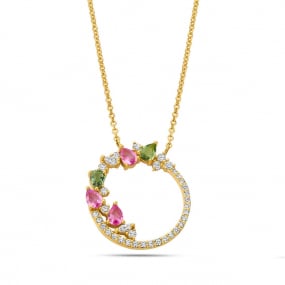 Collier Saphirs et diamants