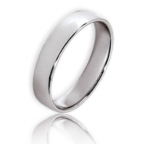 Fidelis en platine large de 4 mm 