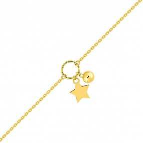 Bracelet bébé étoile et boule