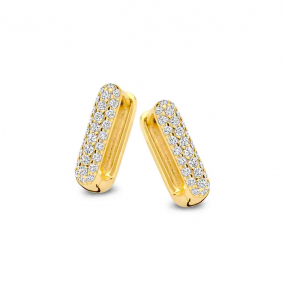Croles carres plaques argent jaune or similaire