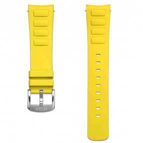 Bracelet Multifort TV Big Date caoutchouc jaune 22mm 