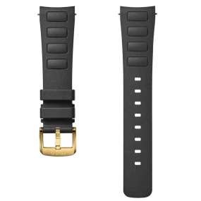 Bracelet Multifort TV Big Date caoutchouc noir 22mm 