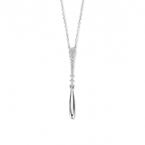 Collier Argent oxyde de Zirconium - similaire