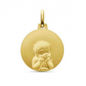 M�daille Ange Augis Patine main