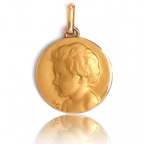 M�daille bapt�me gar�on