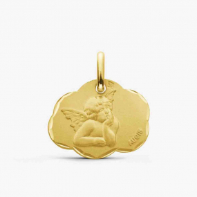 M�daille bapt�me Nuage Ange pensif similaire