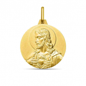 Mdaille Christ et Vierge Scapulaire