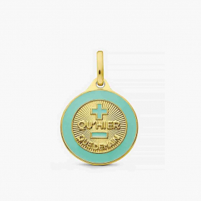 M�daille d'Amour - La Charmante - Vert d'eau