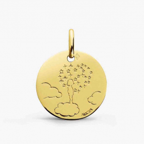 M�daille Enfant t�te dans les nuages Augis