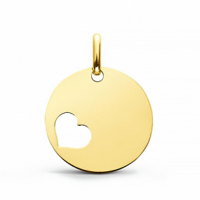 M�daille personnalisable C�ur ajour� en compl�ment