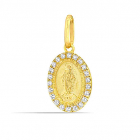 M�daille Sainte Marie avec entourage similaire