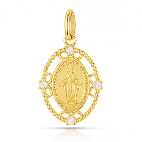M�daille Sainte Marie filigrane et Oxyde similaire