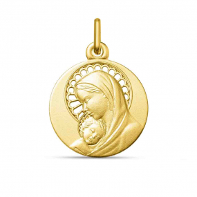 Mdaille Vierge  l'enfant en rduction