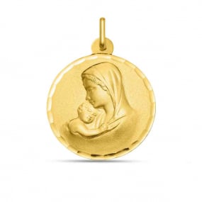 Mdaille Vierge  l'enfant en rduction