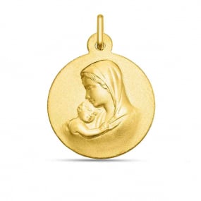 Mdaille Vierge  l'enfant en rduction